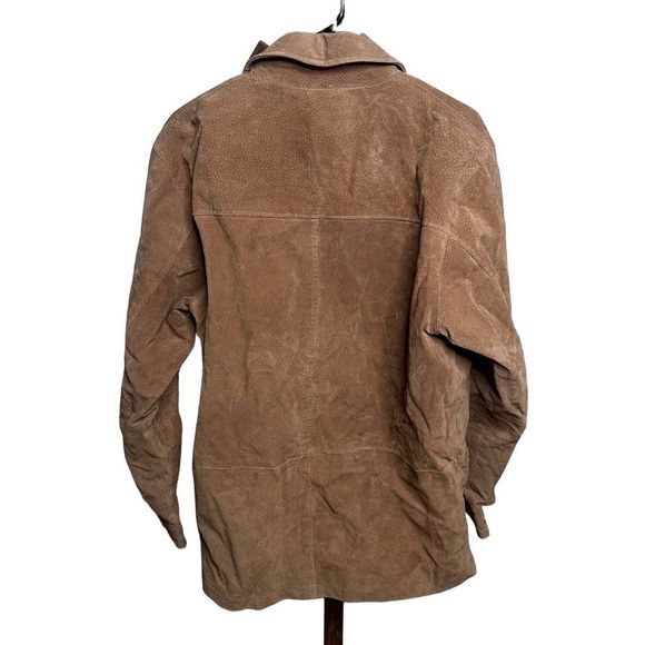 Vintage Boston Harbour Outerwear Men Suede Leather Jacket Men’s Size S - Picture 2 of 3